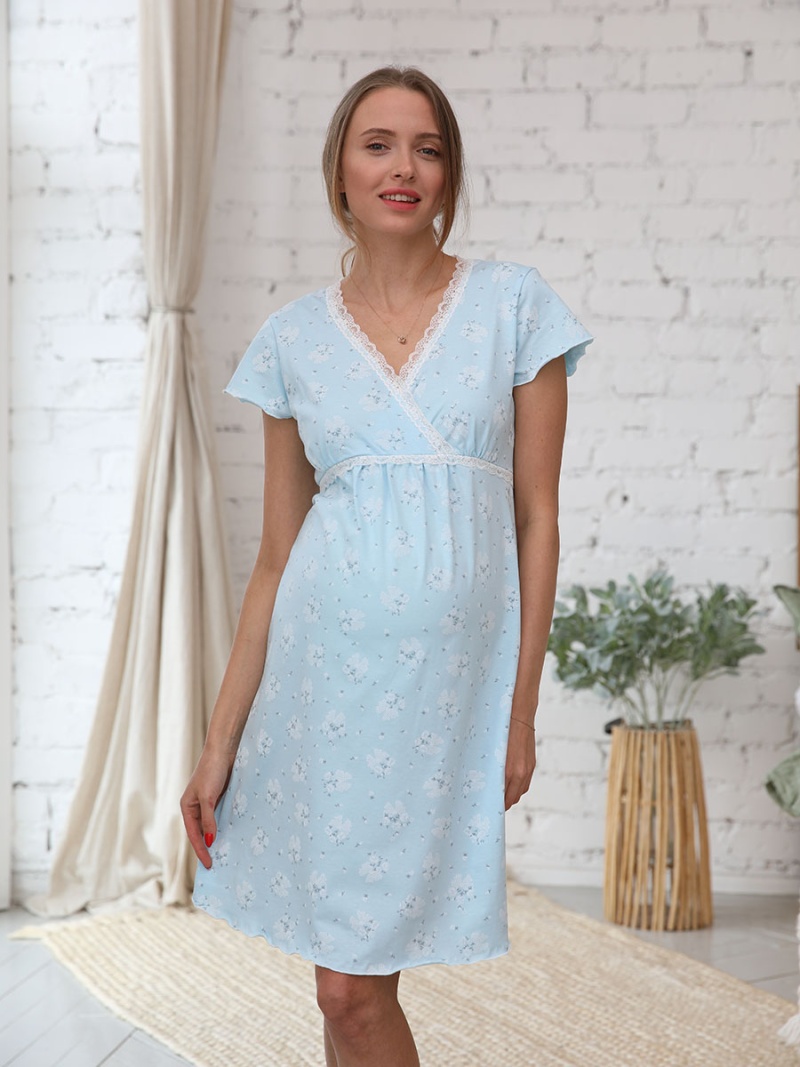  голубой/белый