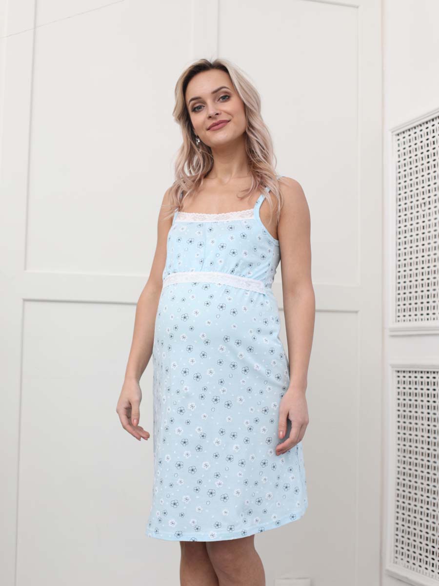  голубой/белый