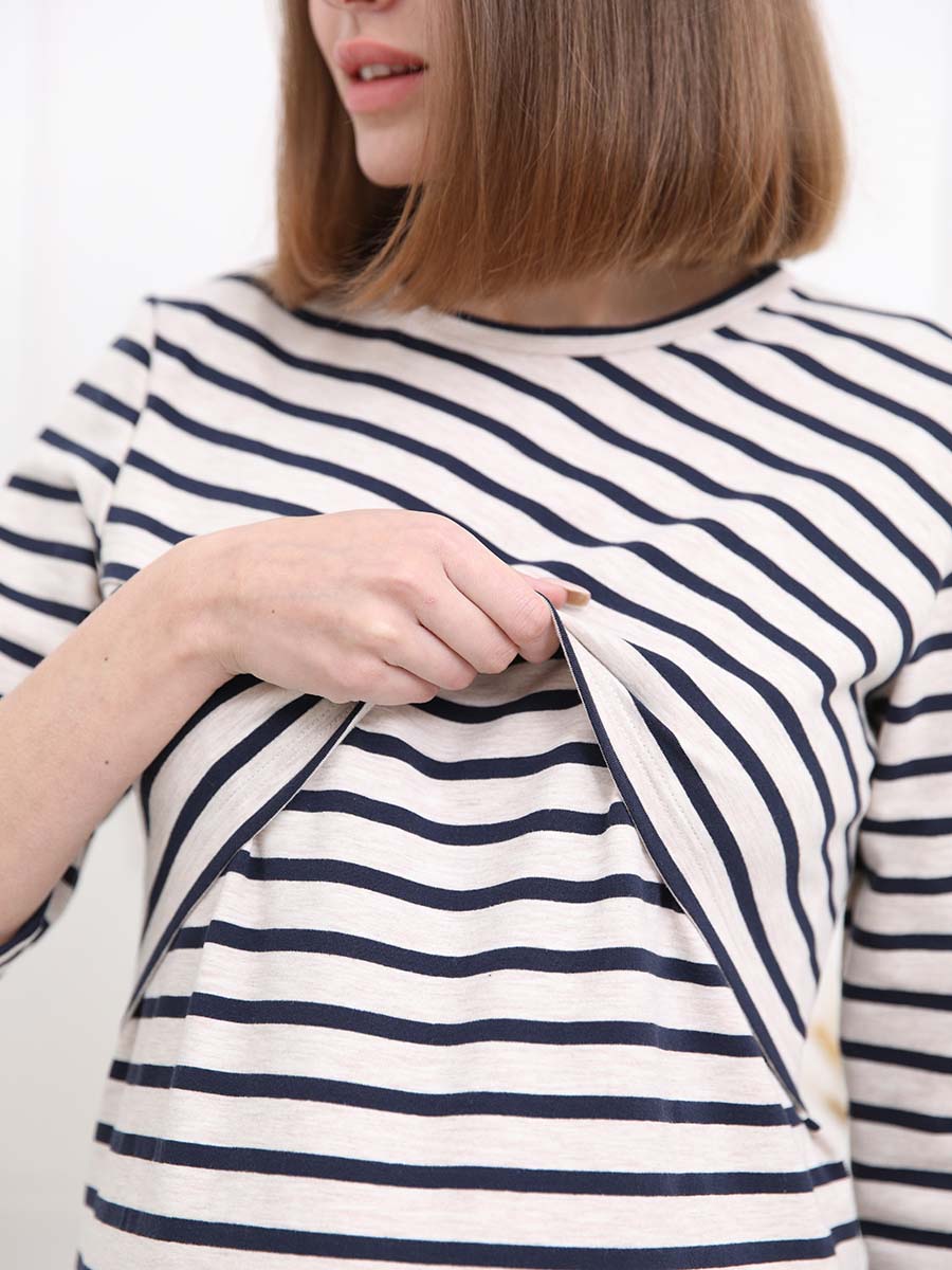  бежевый/синий