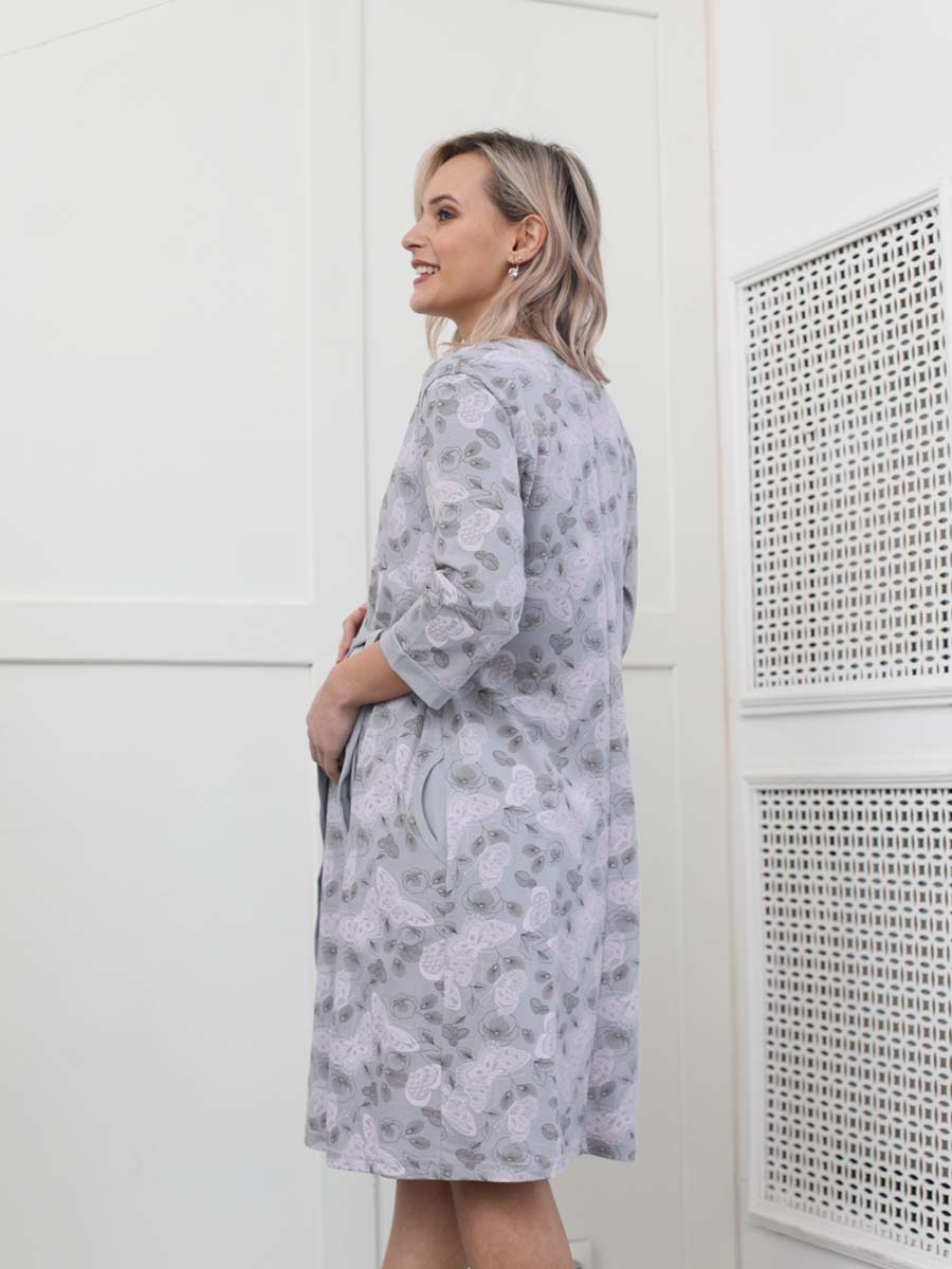 Костюм серый/лавандовый