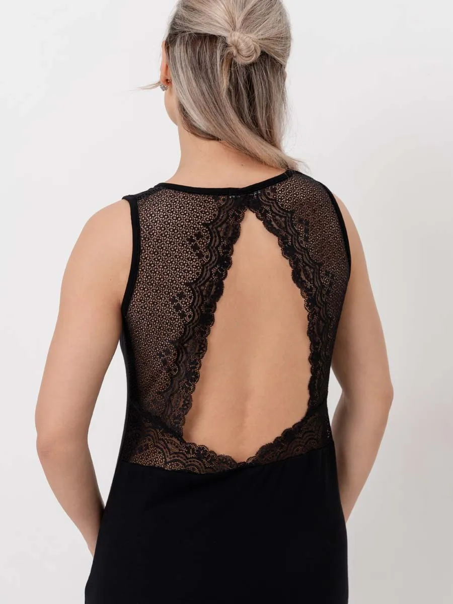 Ночная сорочка для беременных черный