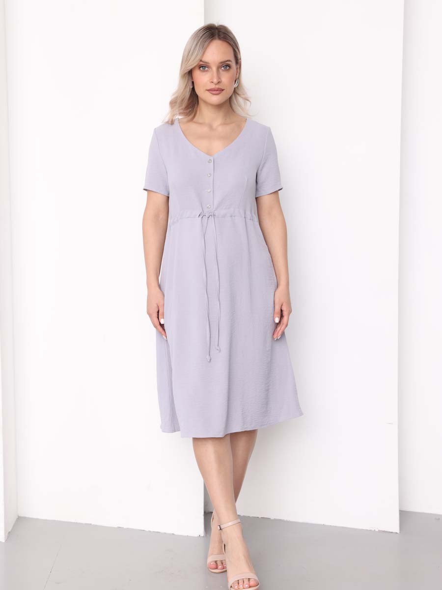 Платье летнее для беременных и кормящих 73712 серый