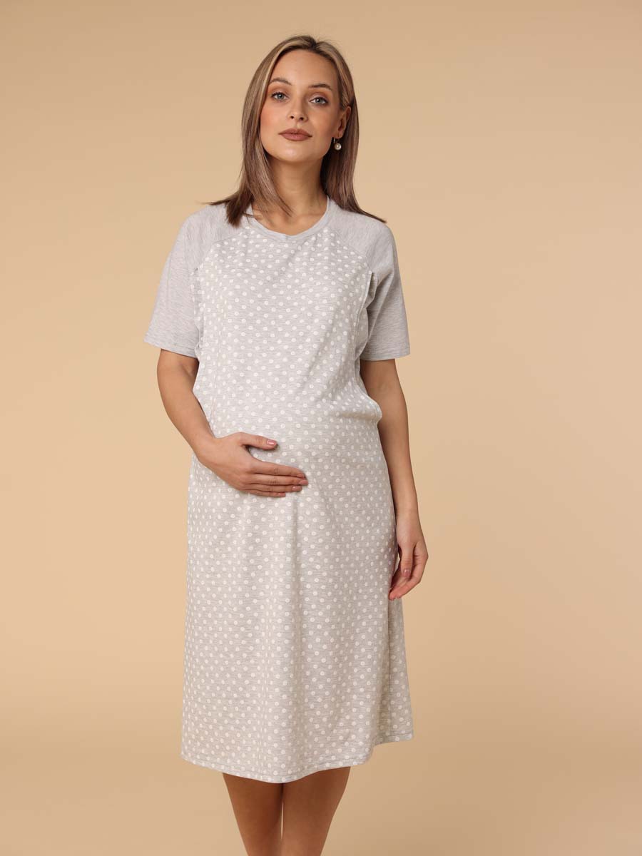  серый меланж/белый