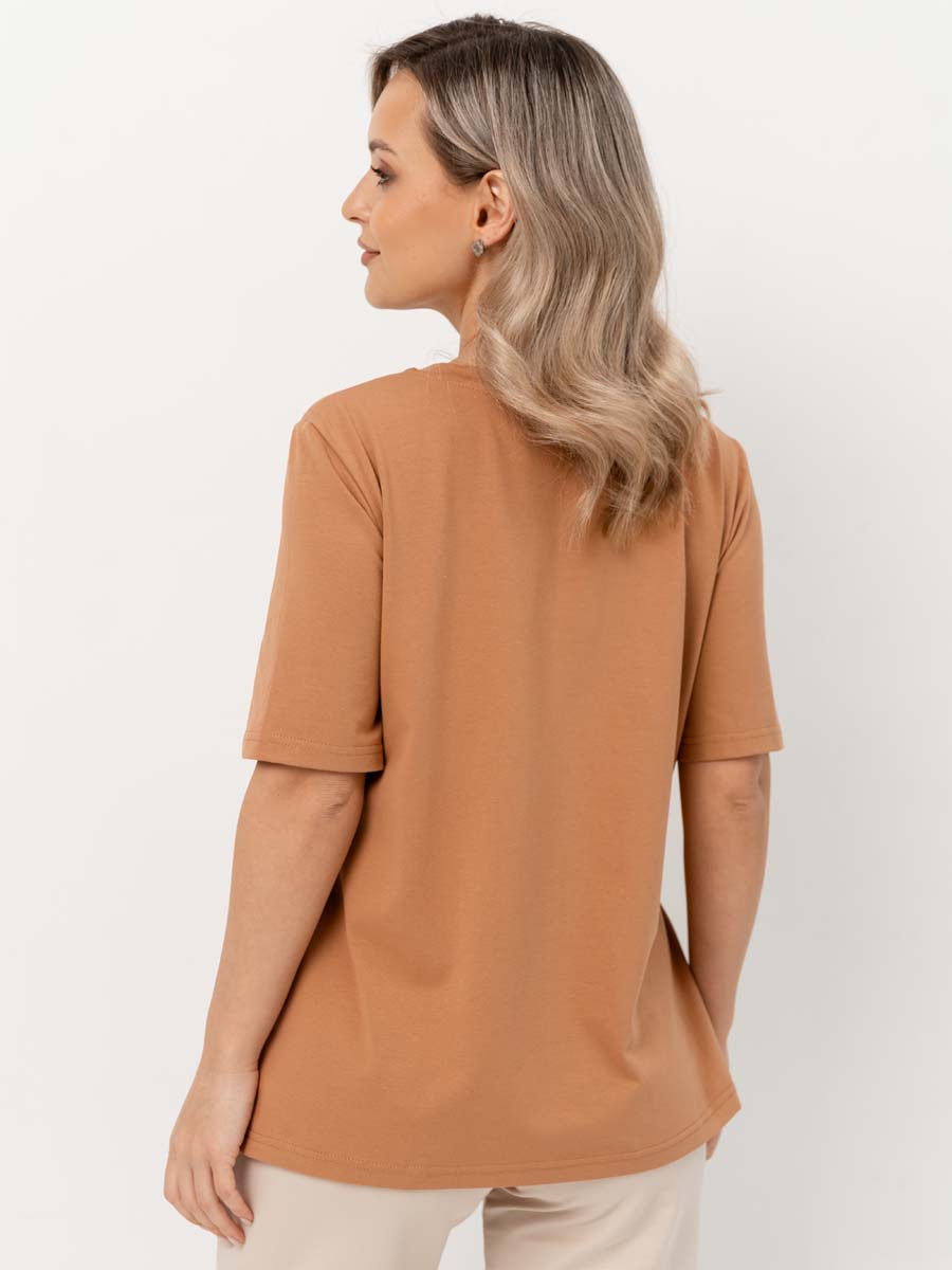 Футболка для беременных и кормящих бронзовый