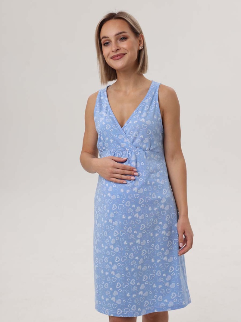  голубой/белый