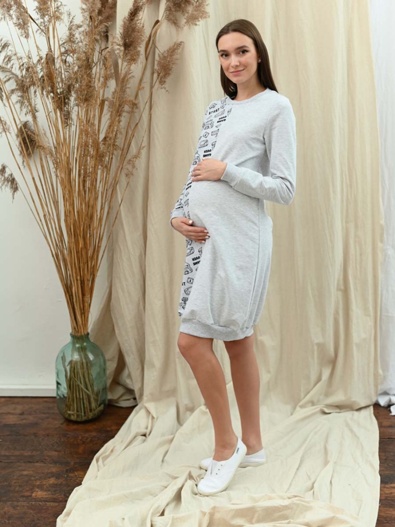 2-НМ 58414 Платье женское для беременных и кормящих женщин