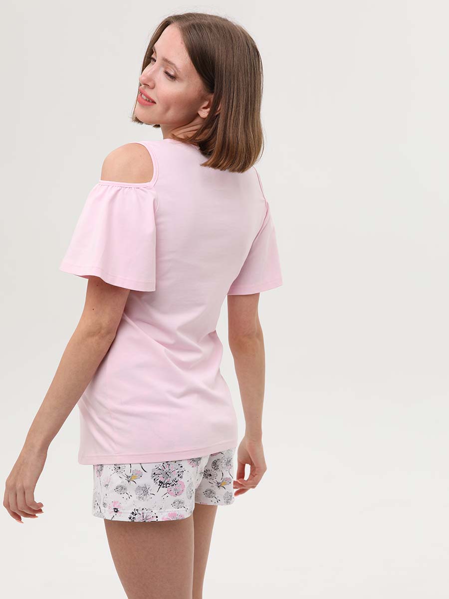  розовый/белый/серый