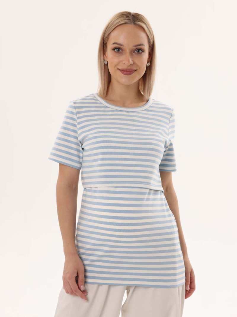  молочный/голубой