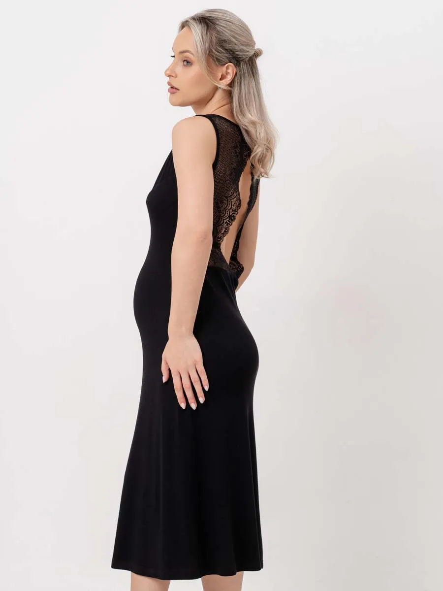 Ночная сорочка для беременных черный