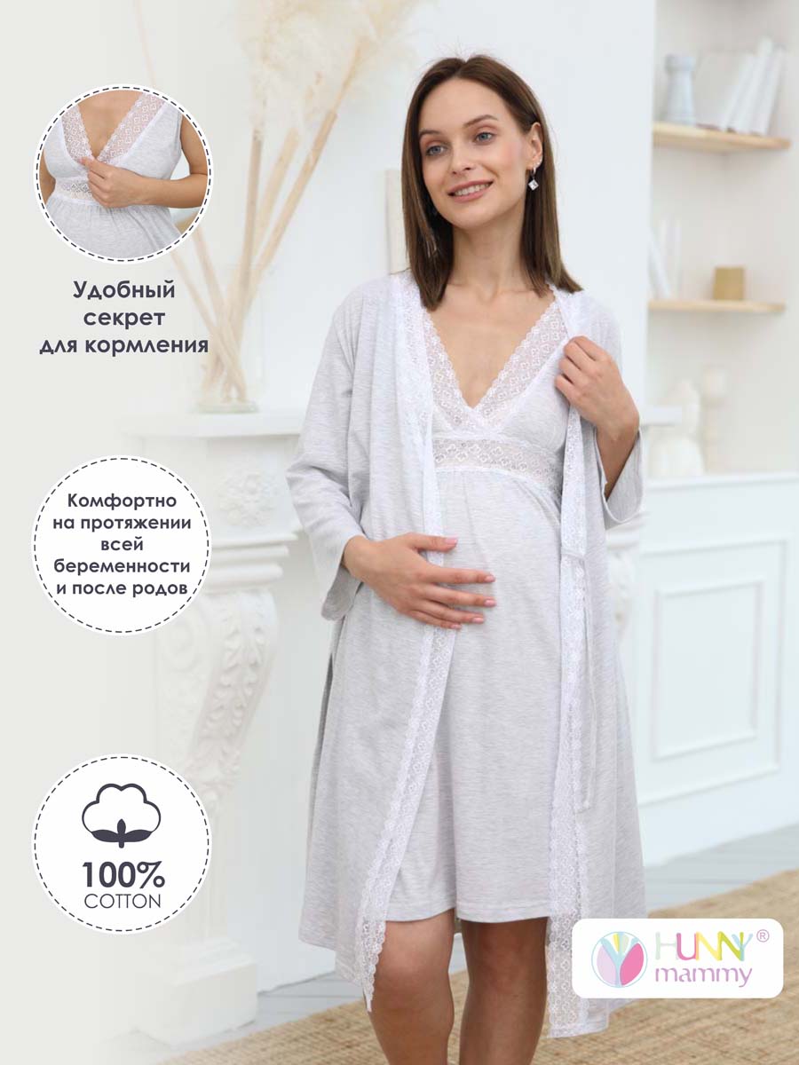  серый меланж/белый