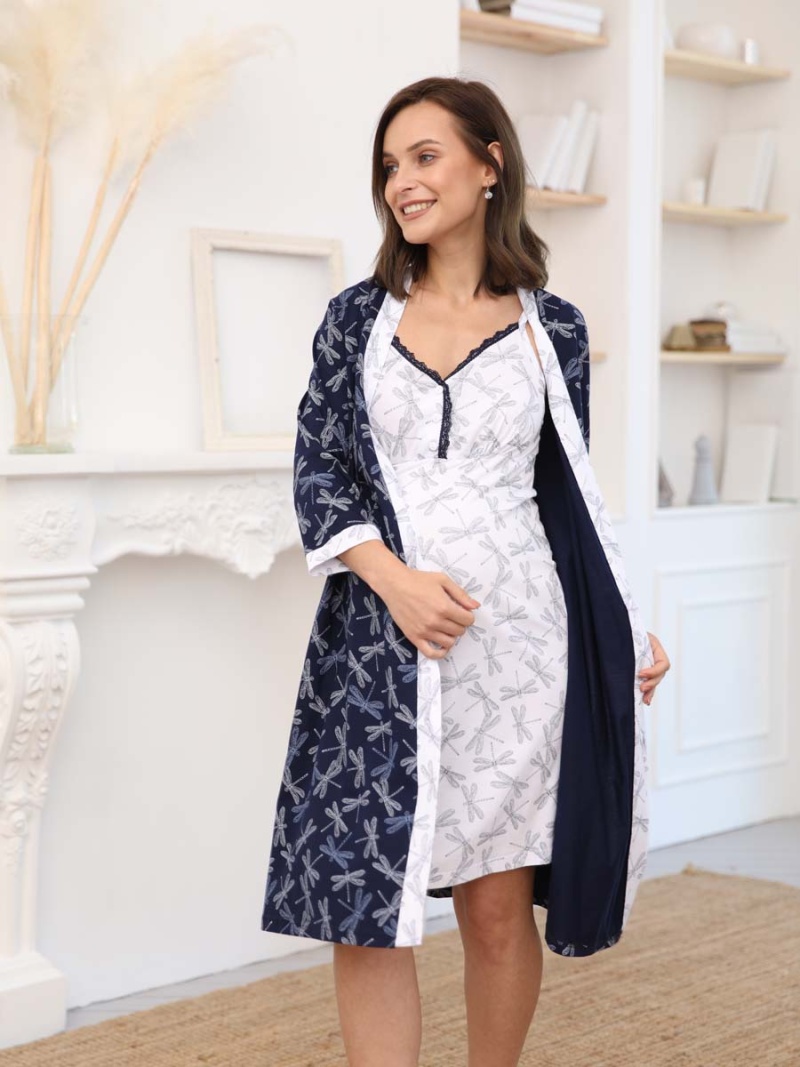  синий/белый