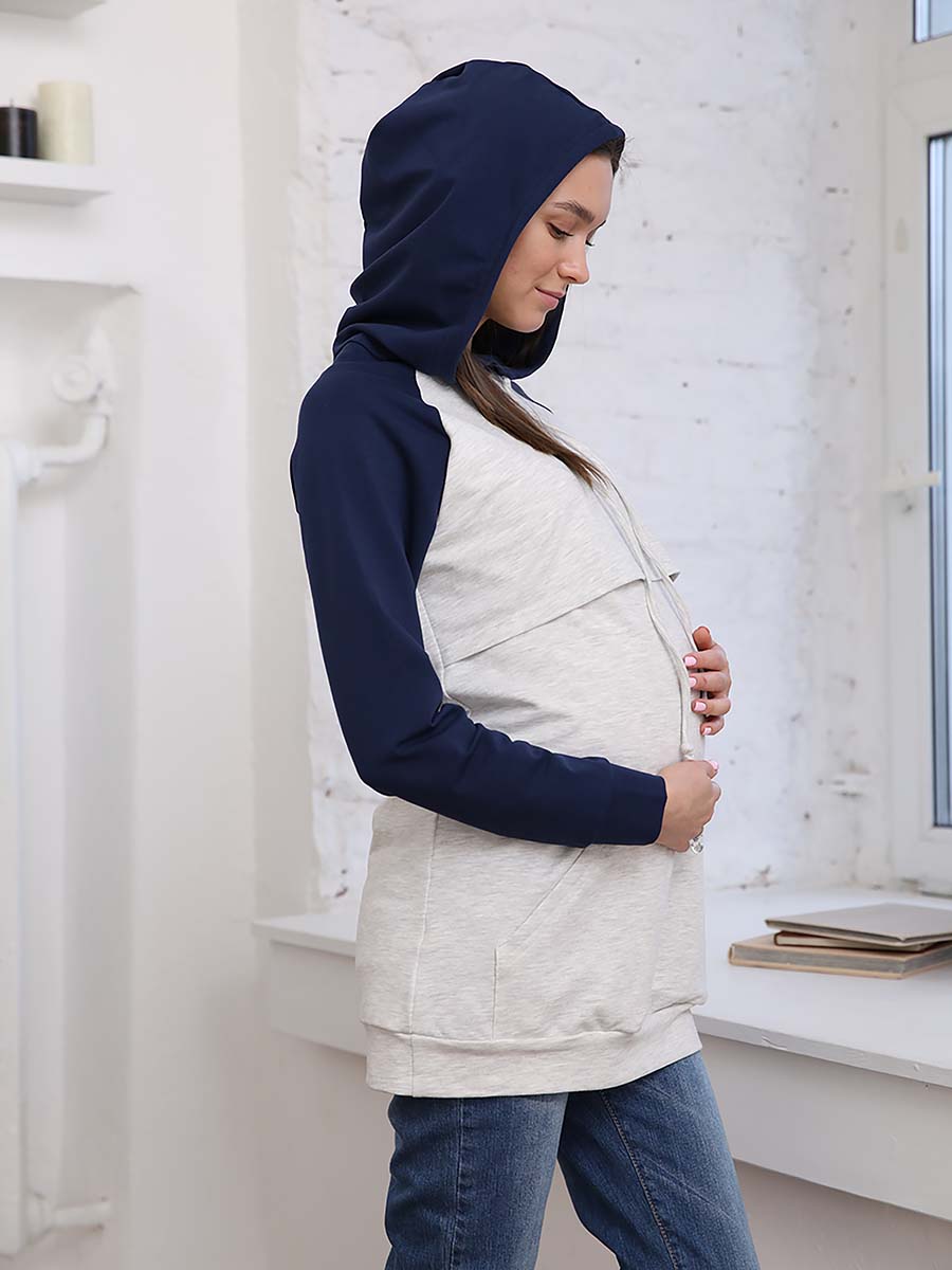  синий/серый меланж