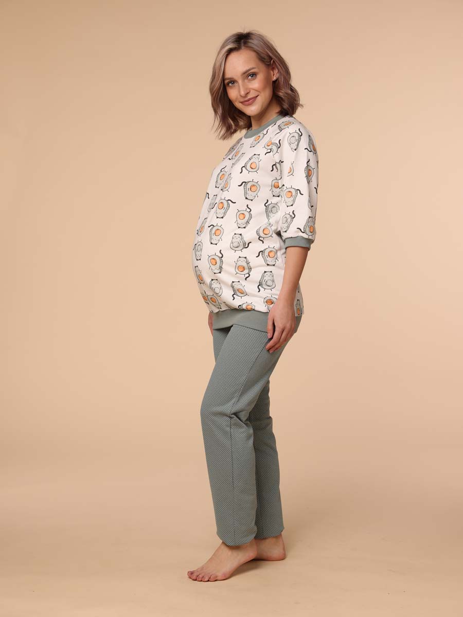  молочный/оливковый