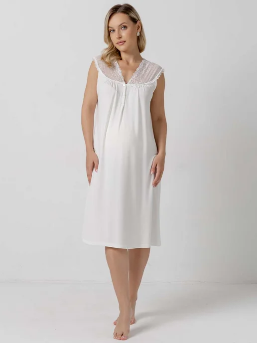 Ночная сорочка для беременных и кормящих ночнушка в роддом
