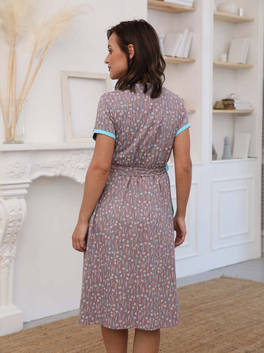  коричневый/бирюзовый