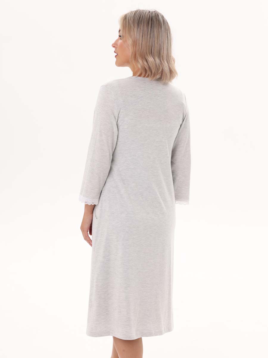  серебристый меланж/белый