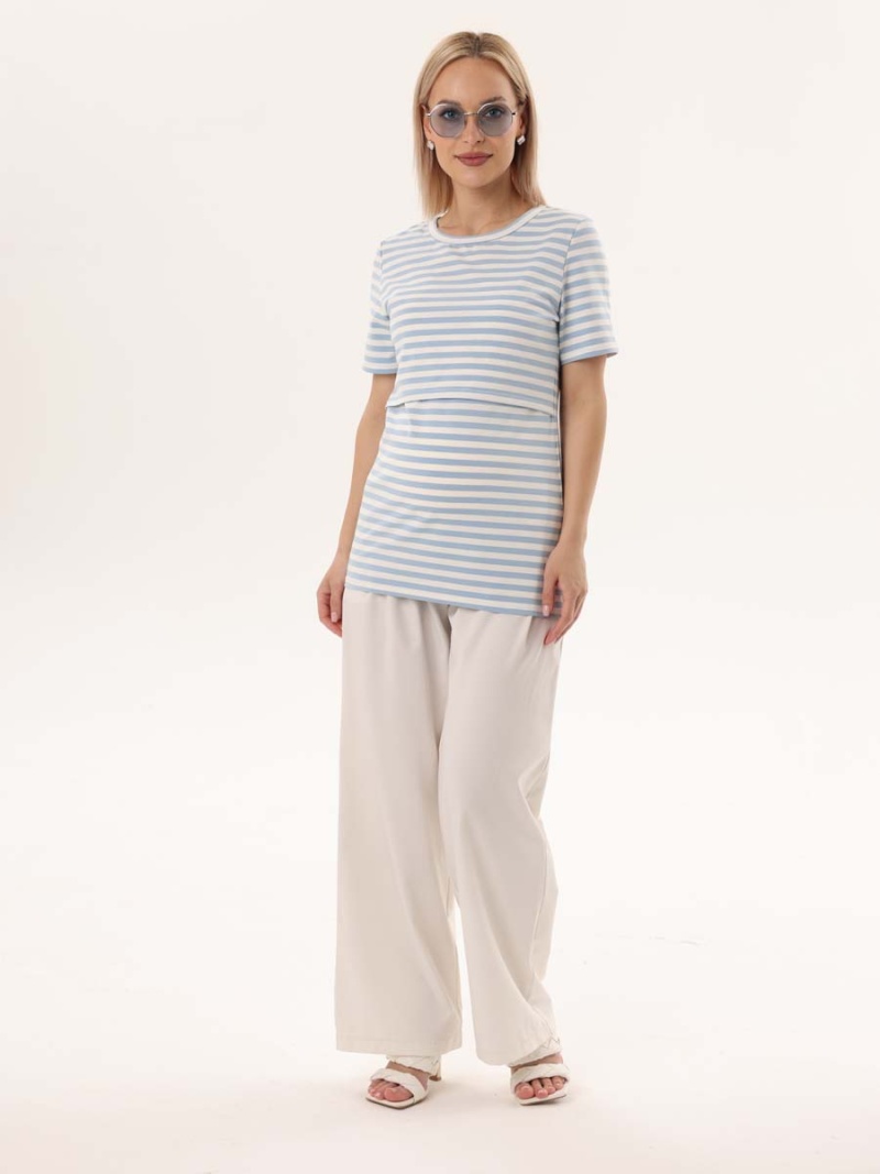  молочный/голубой