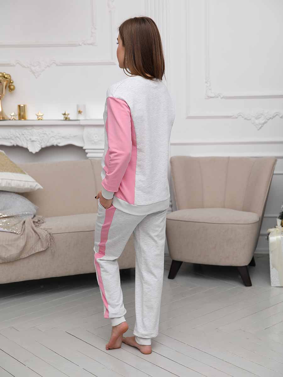  серый/розовый