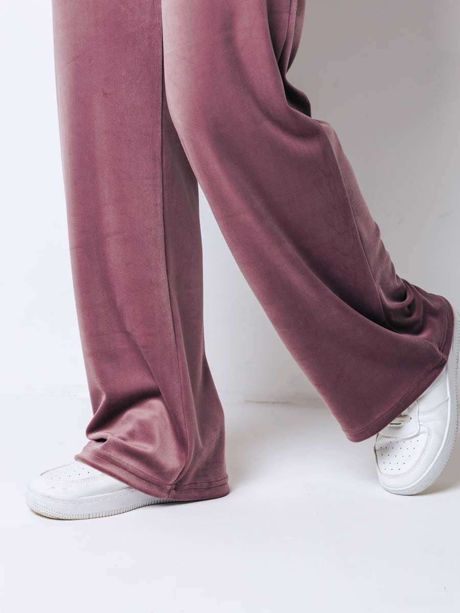 Костюм домашний велюровый с брюками для беременных 16131 лиловый