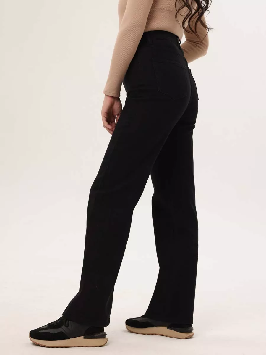 Джинсы женские прямые 01212 черный