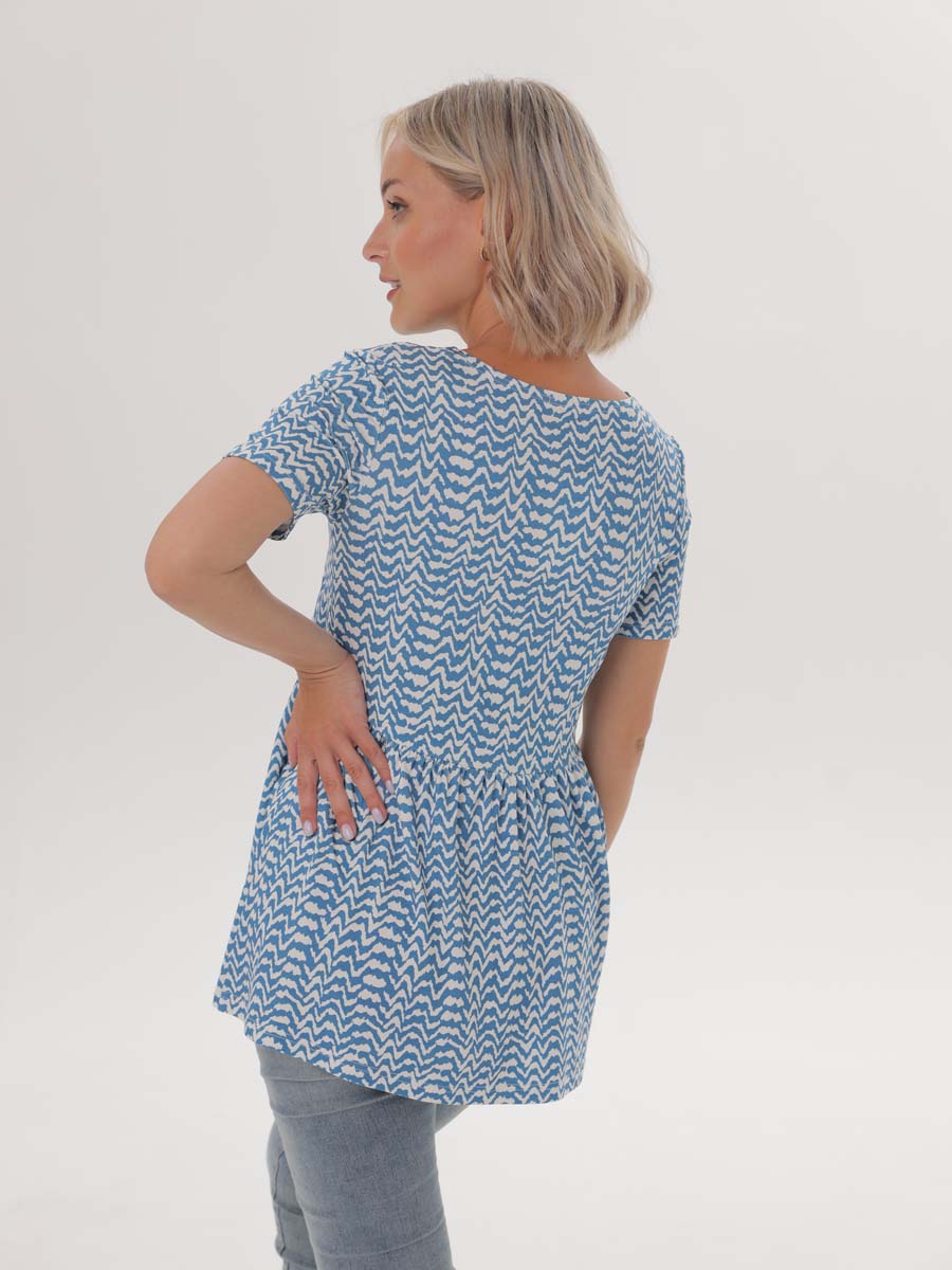  белый/голубой