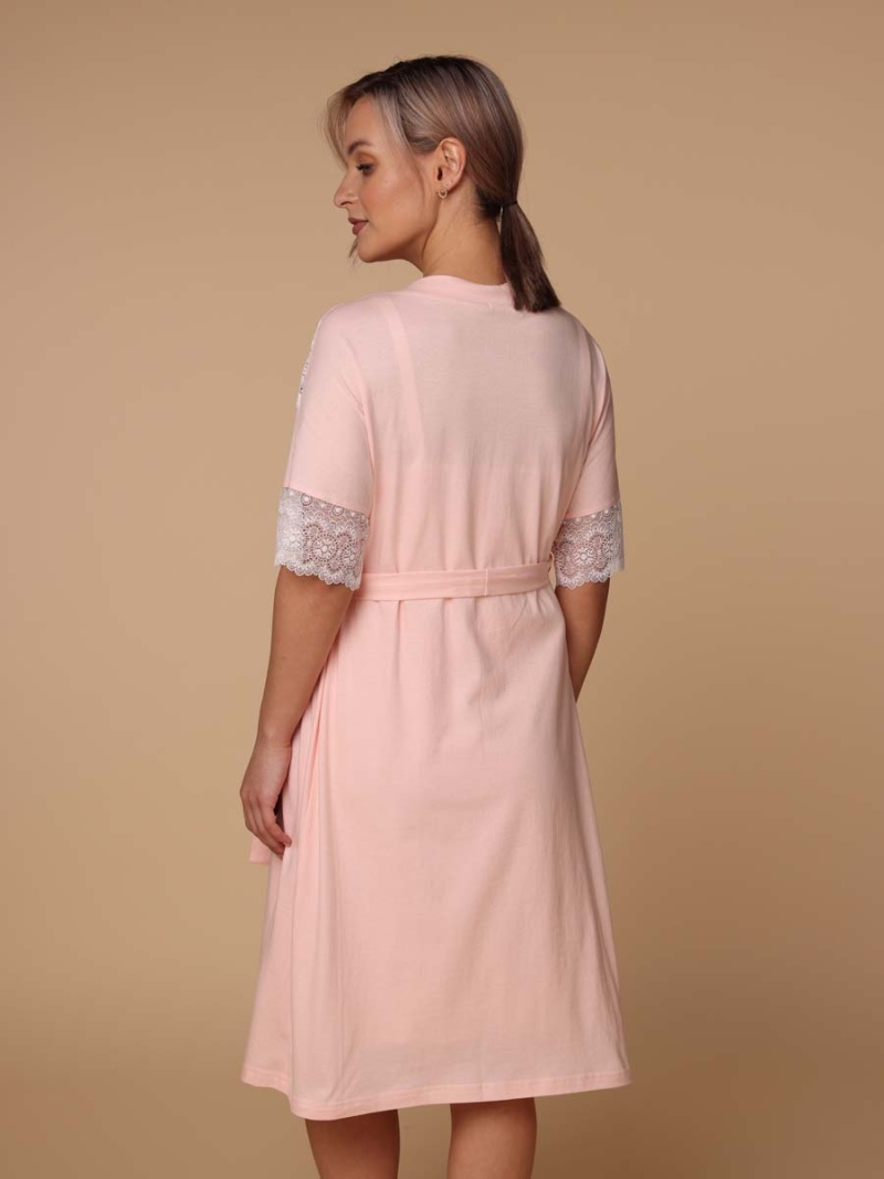  персиковый/белый