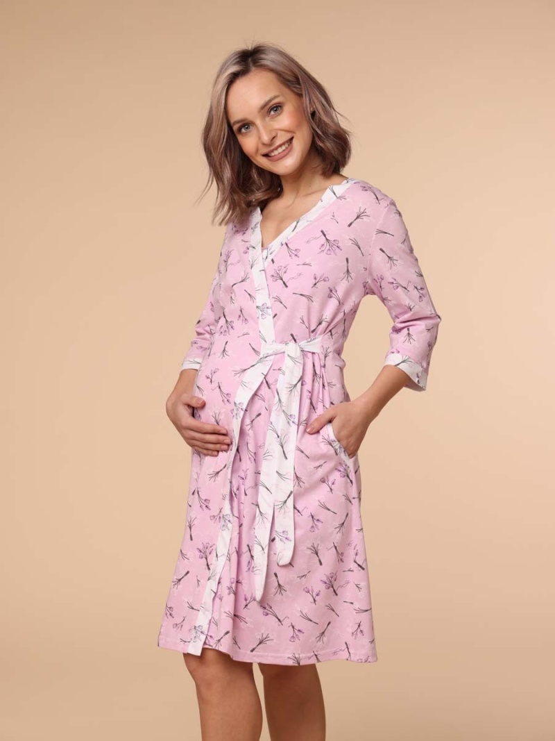  розовый/серый