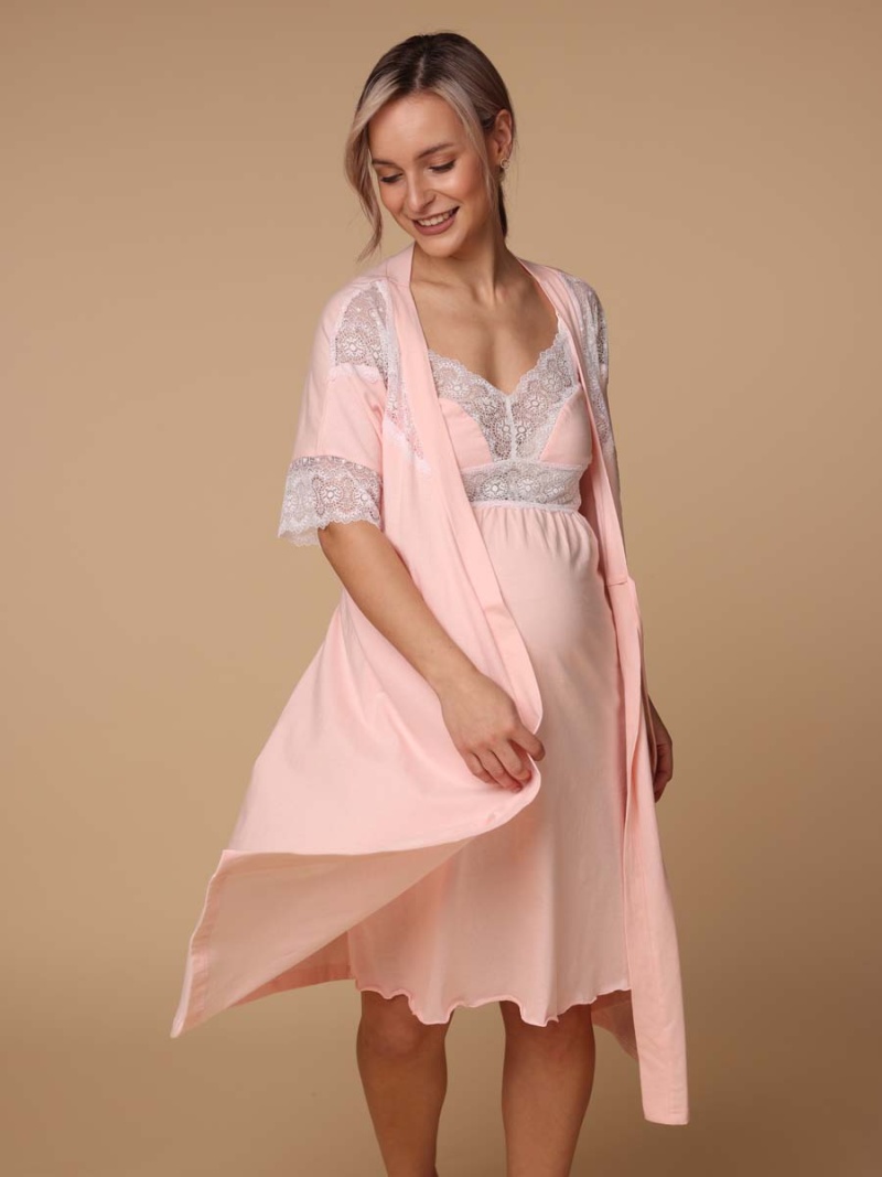  персиковый/белый