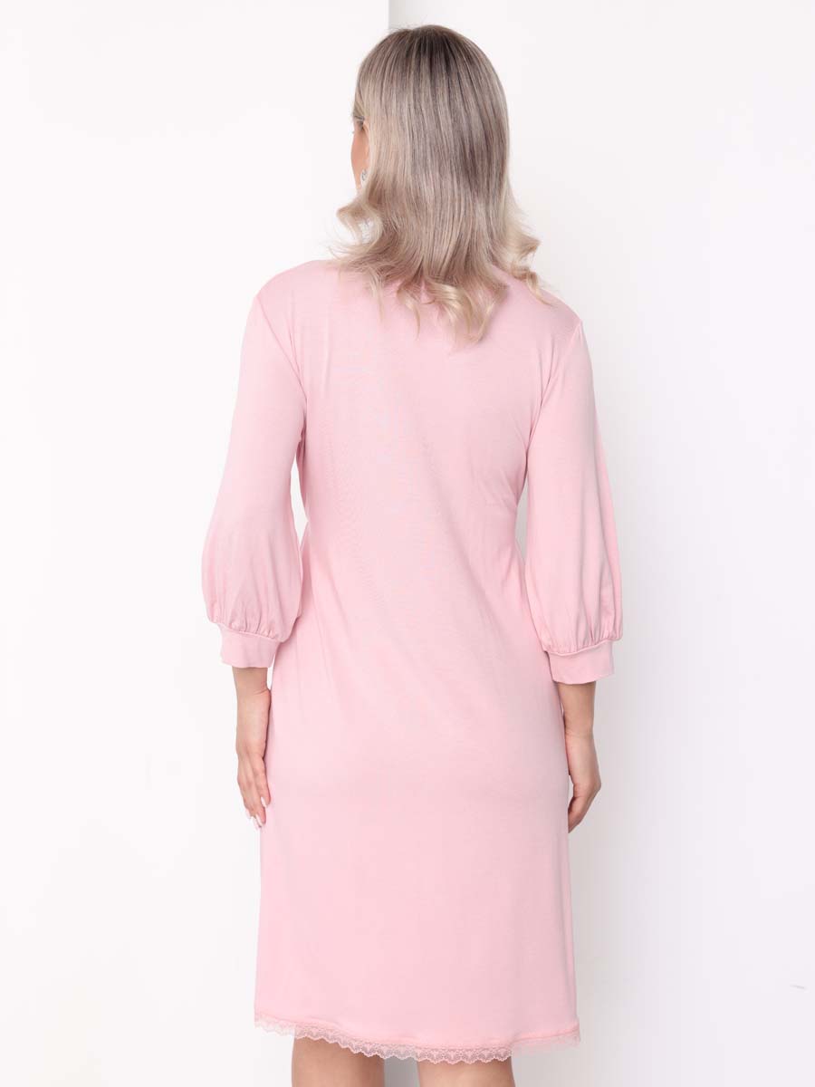 Ночная сорочка для беременных и кормящих розовый