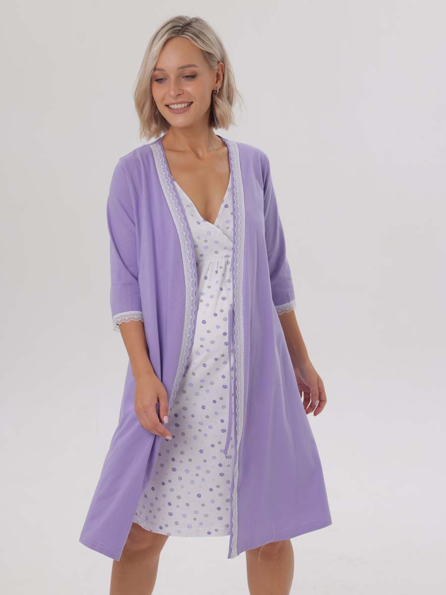  сиреневый/белый