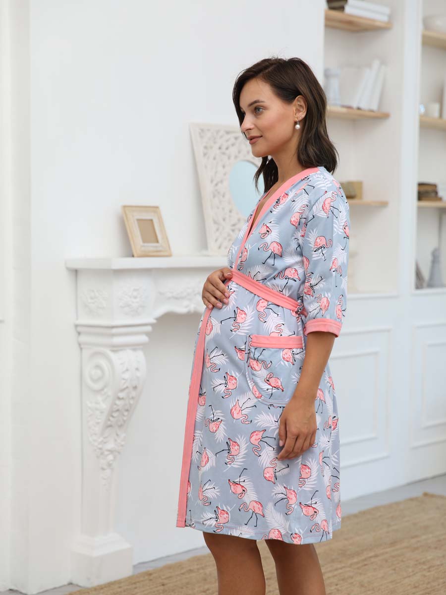  серый/коралловый