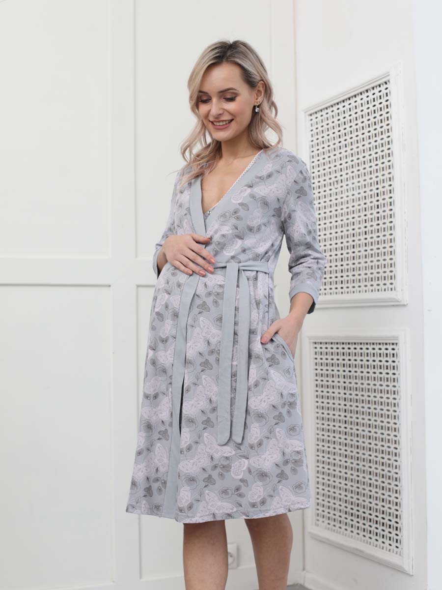 Костюм серый/лавандовый