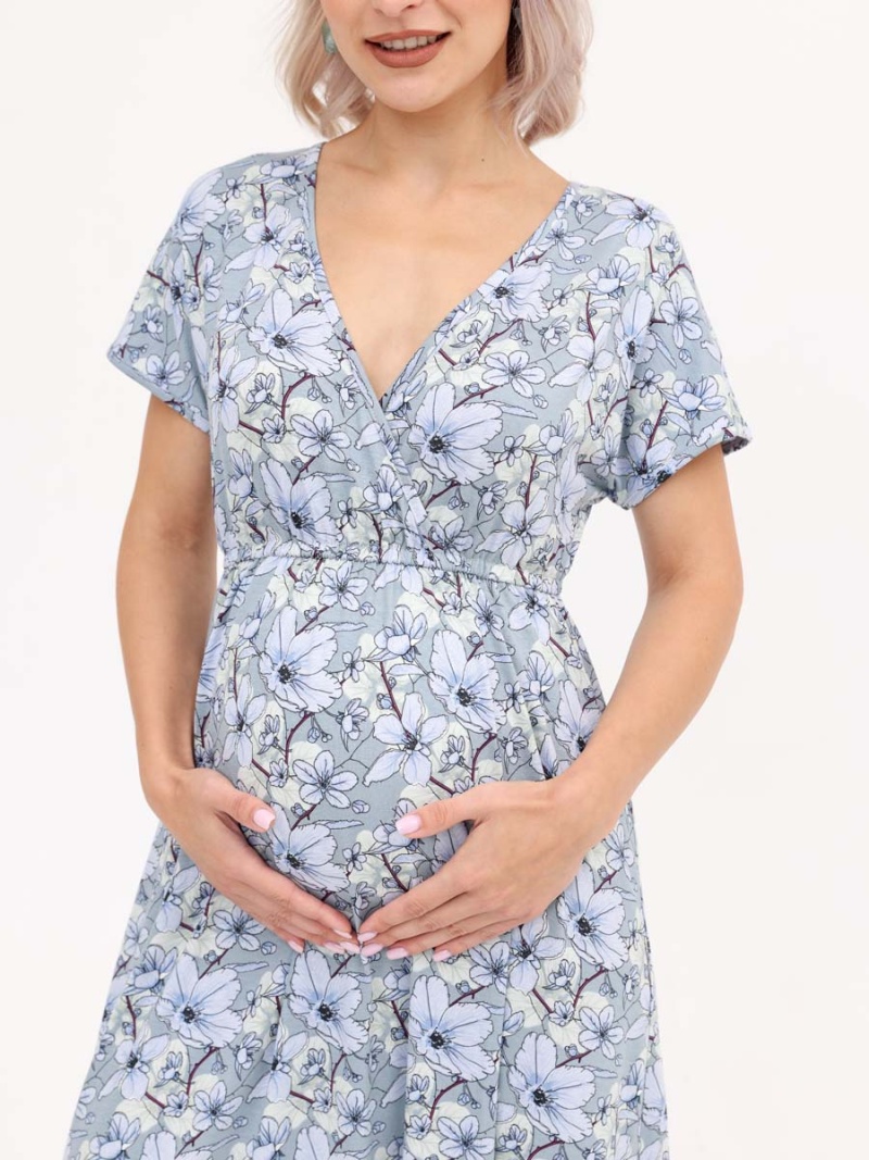  серый/голубой