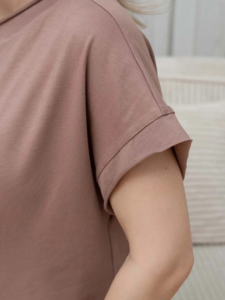 Домашнее платье сорочка шоколад