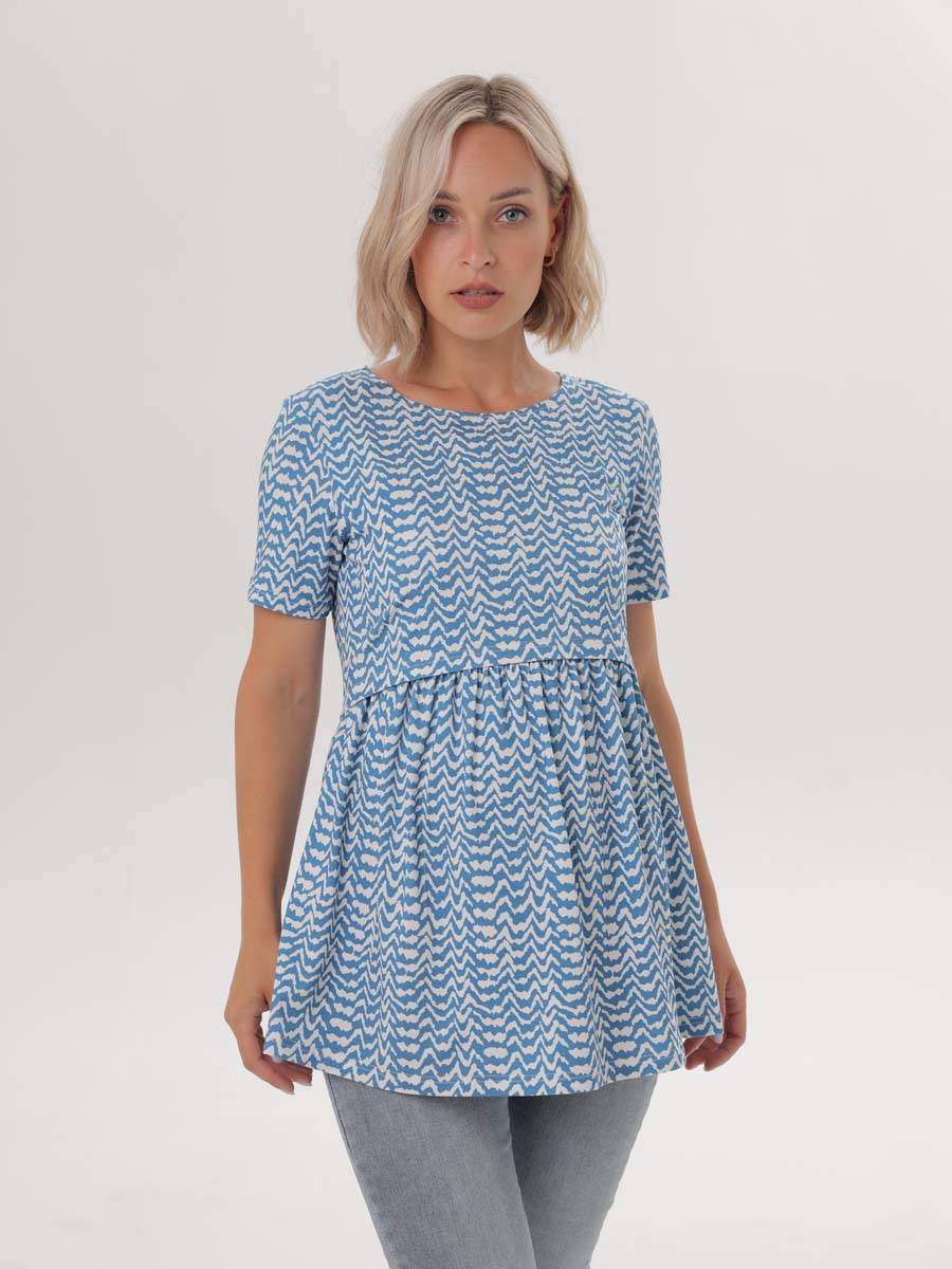  белый/голубой