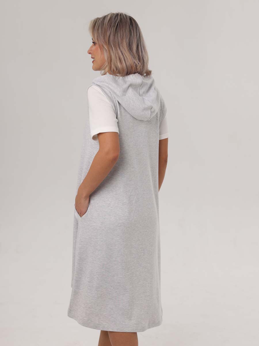  серый меланж/молочный