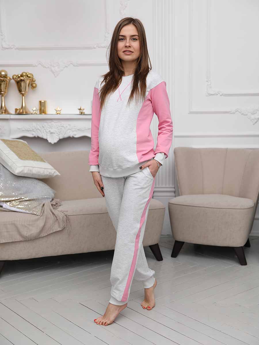  серый/розовый