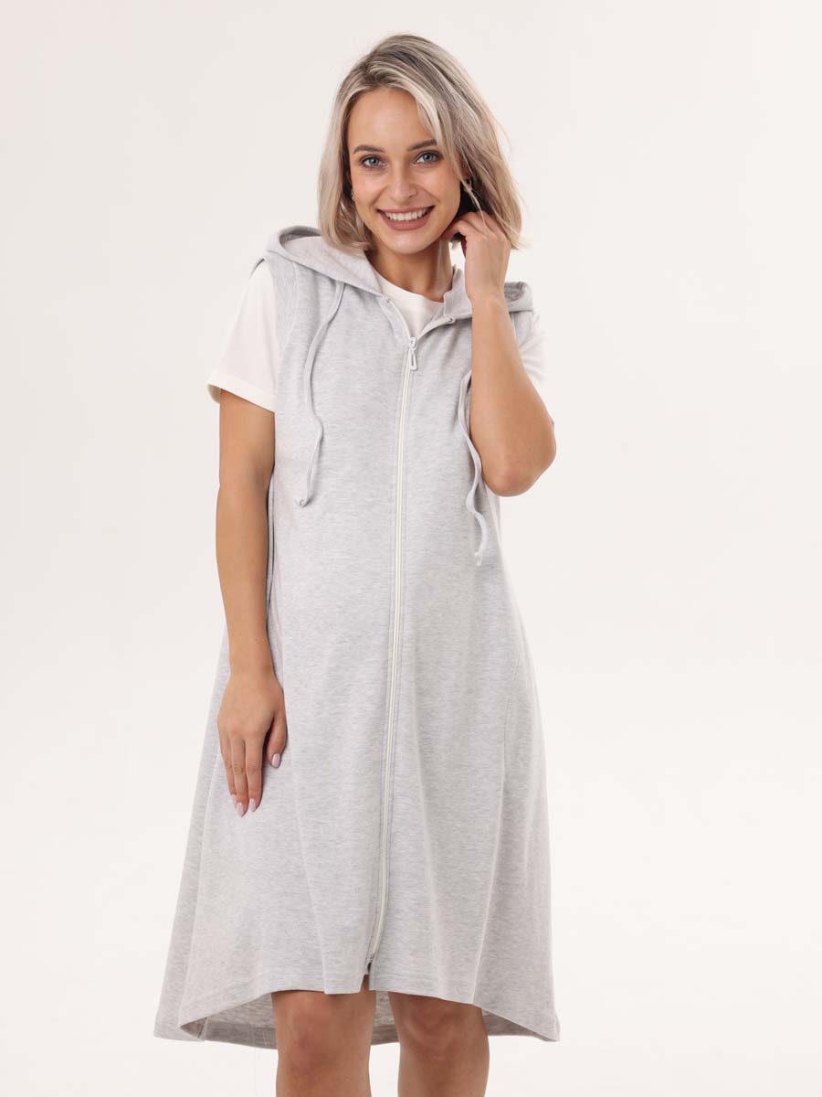  серый меланж/молочный