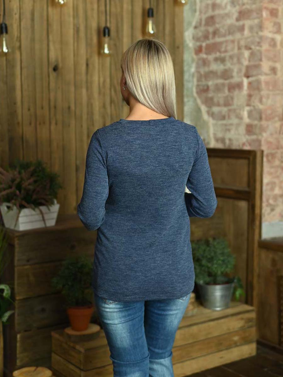  синий меланж