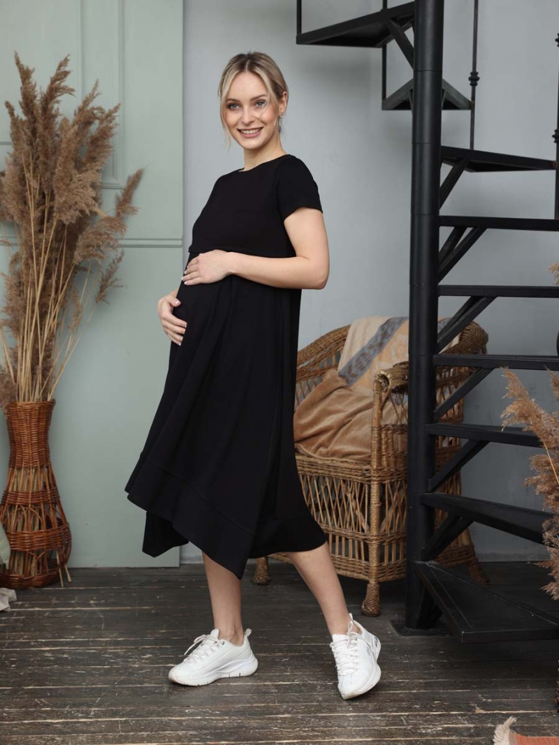 1-НМ 63709 Платье женское для беременных и кормящих женщин