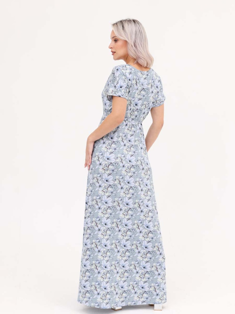  серый/голубой