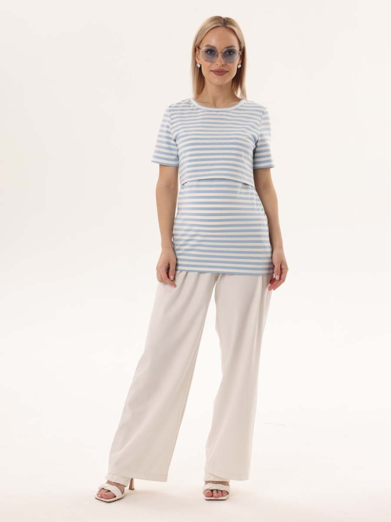  молочный/голубой