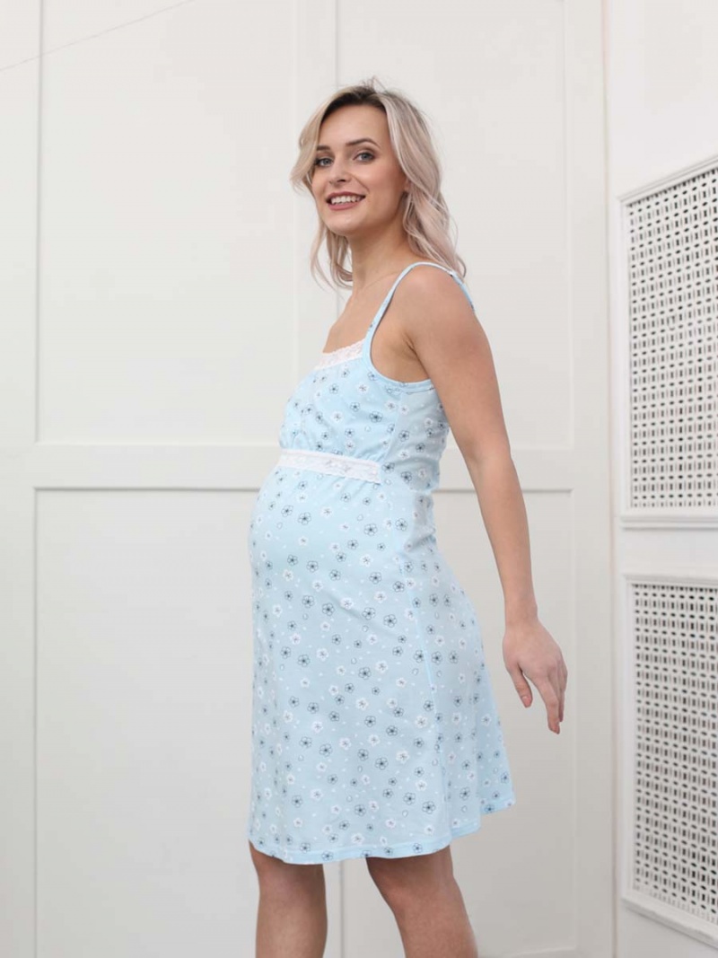  голубой/белый