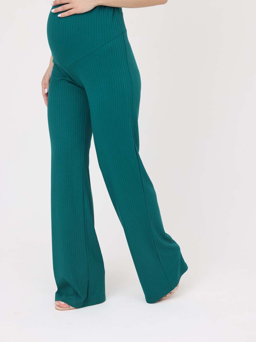 Костюм лапша для беременных туника и брюки 71532 изумрудный/зеленый