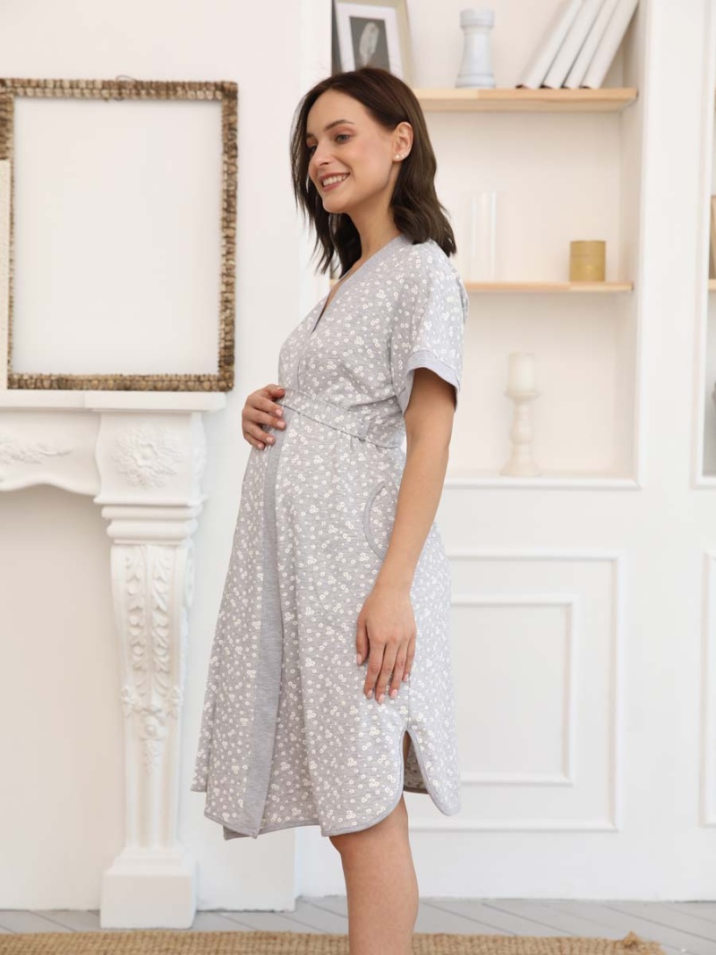  серый меланж/молочный