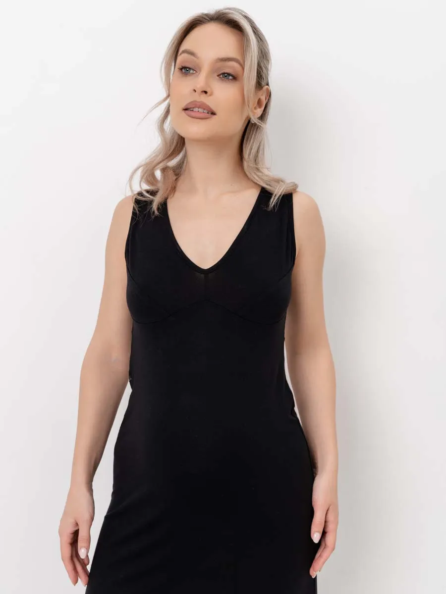 Ночная сорочка для беременных черный