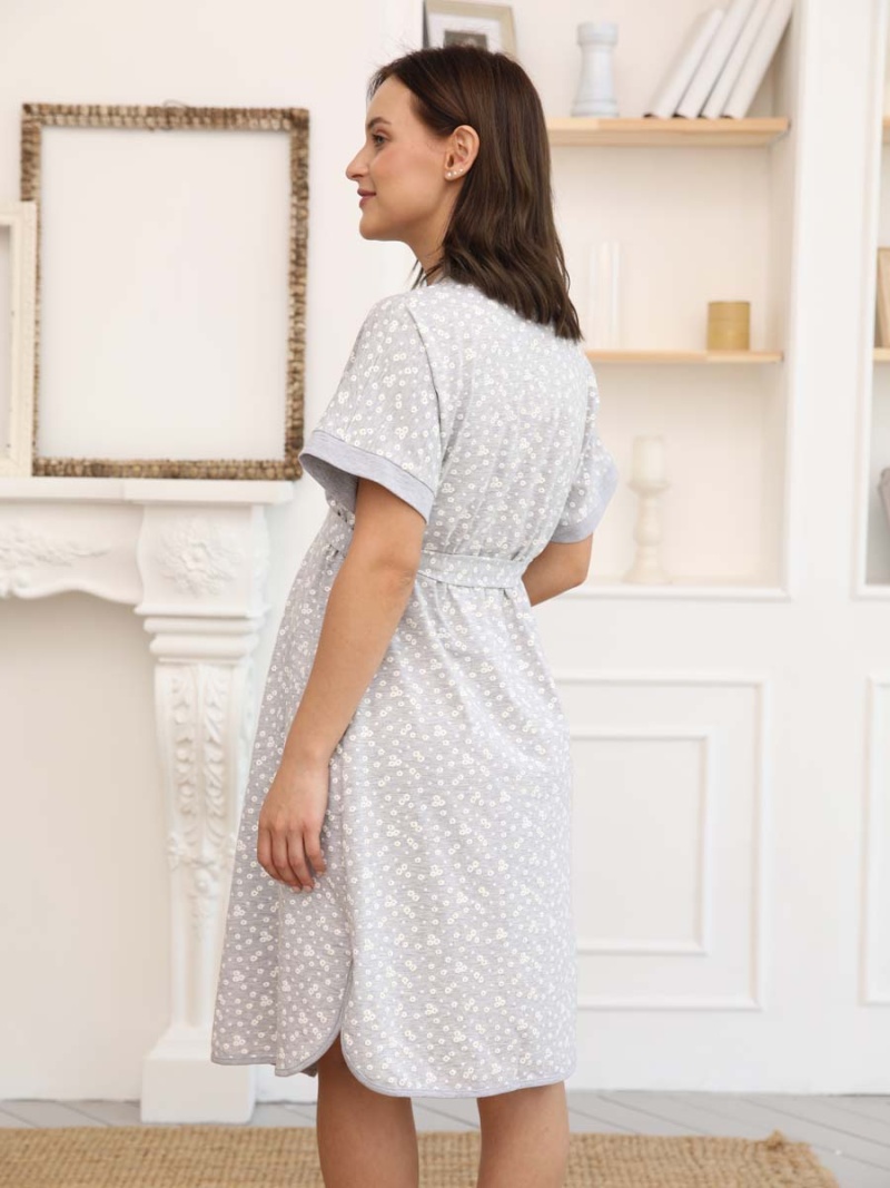  серый меланж/молочный