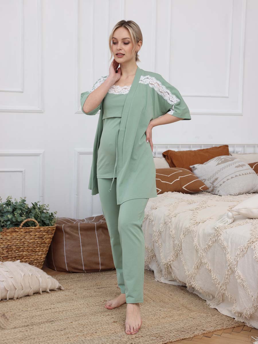  зеленый/молочный