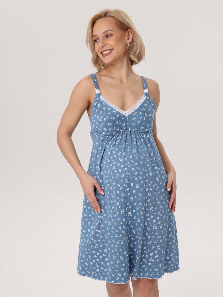  голубой/белый