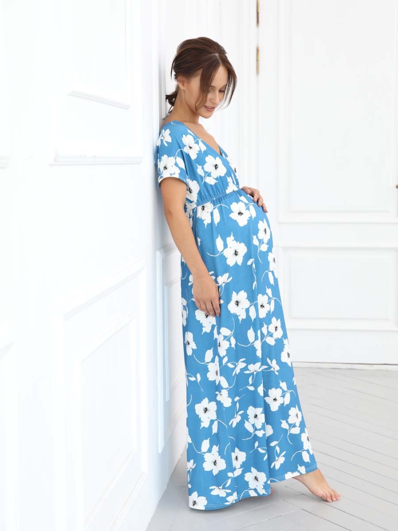  голубой/белый